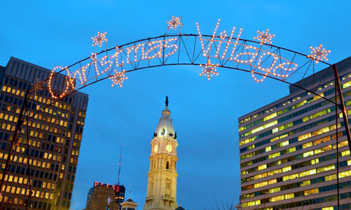 a picture of the 'Christmas Village' Banner