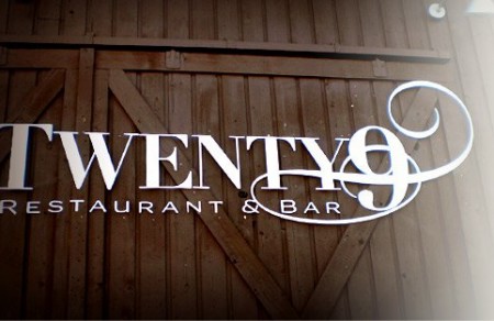 a picture of the sign of the restaurant
